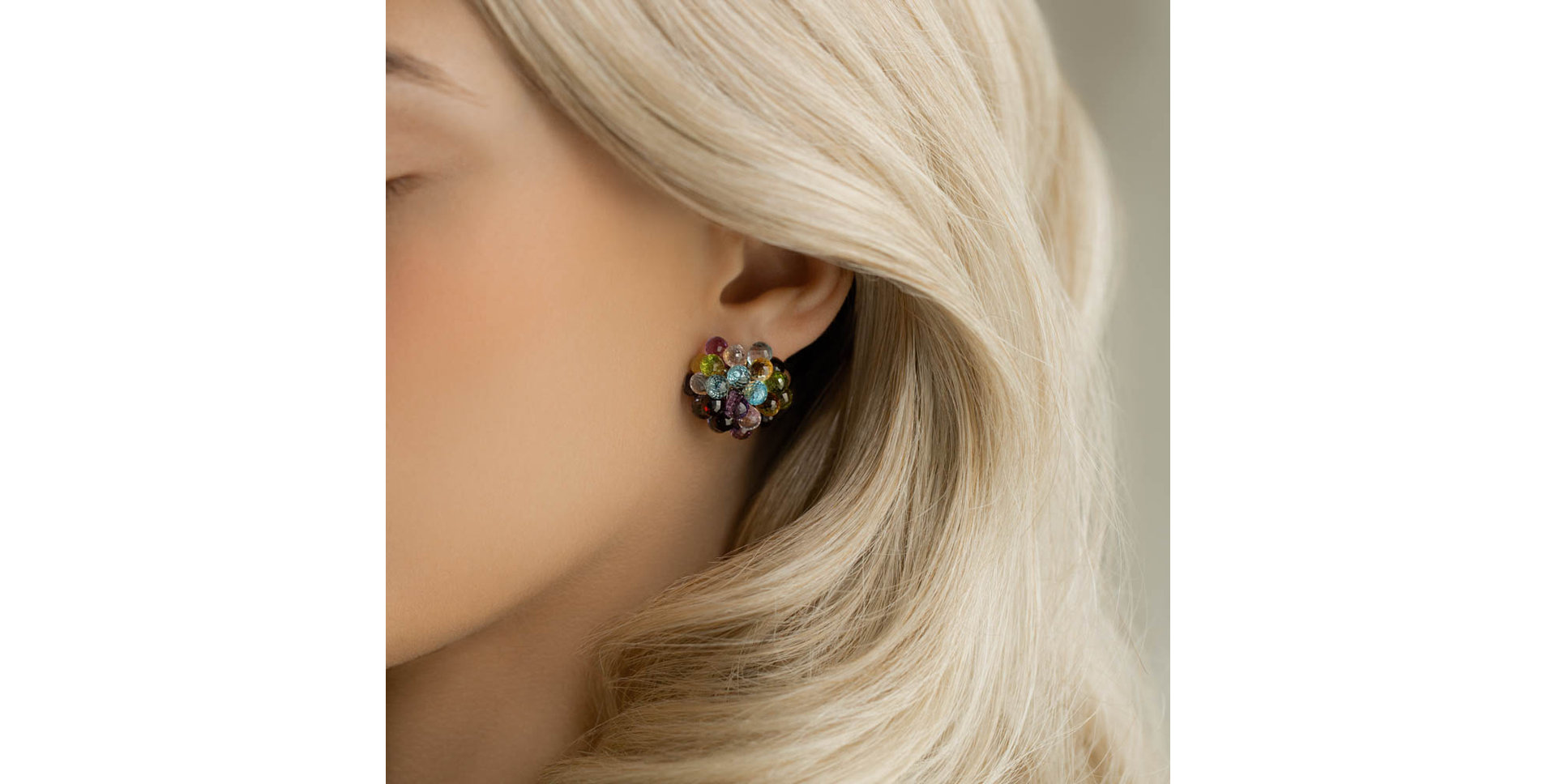 Náušnice s drahokamy Monteparano