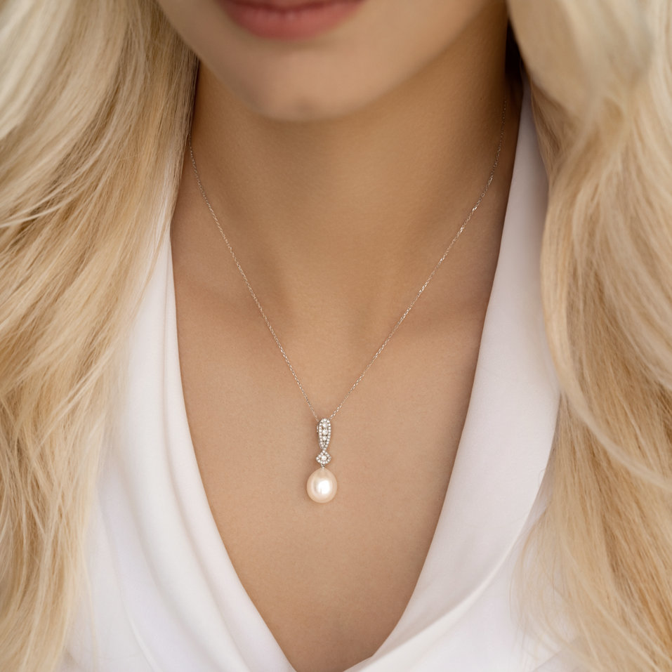 Přívěs s perlou a diamanty Soul of the Ocean