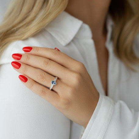 Prsten s Iolite a diamanty Perfect Escape