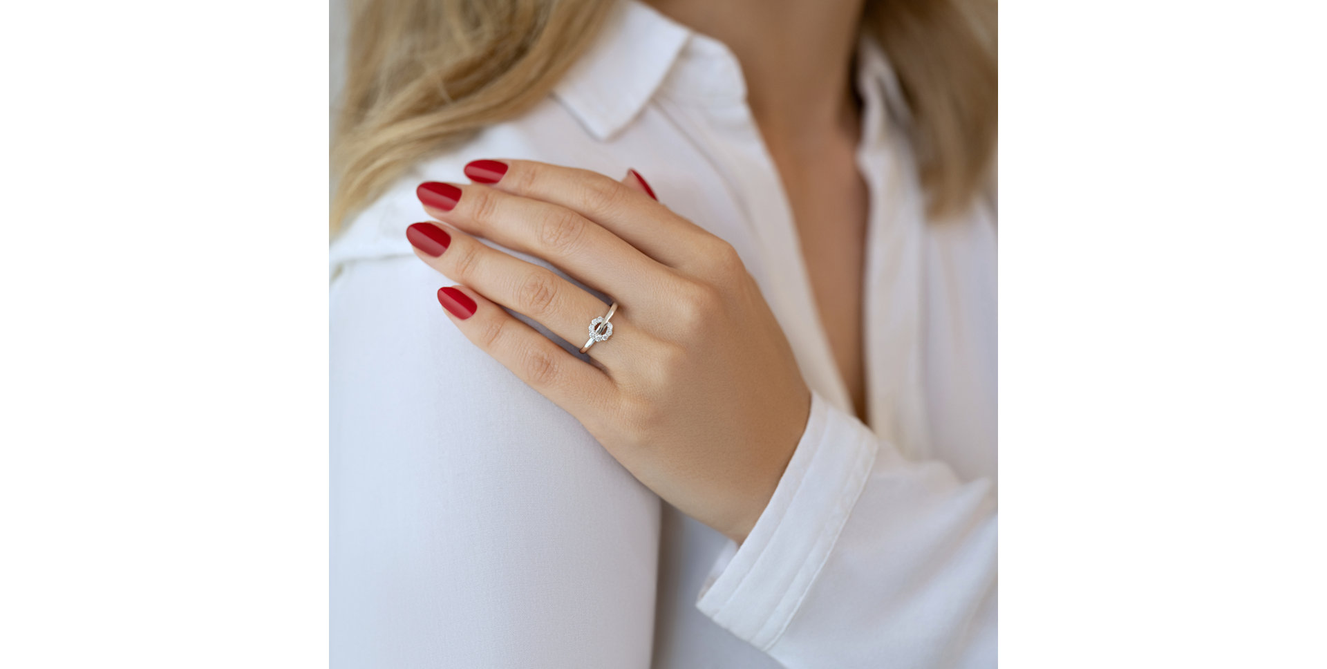 Prsten s diamanty Charming Circle