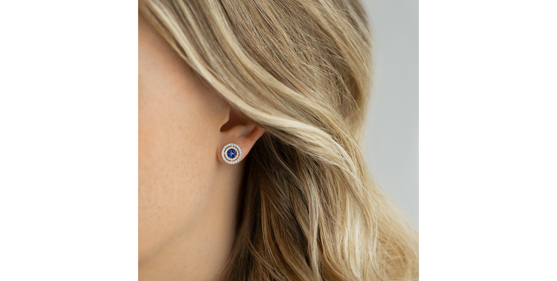 Náušnice s diamanty a rubíny Susanna