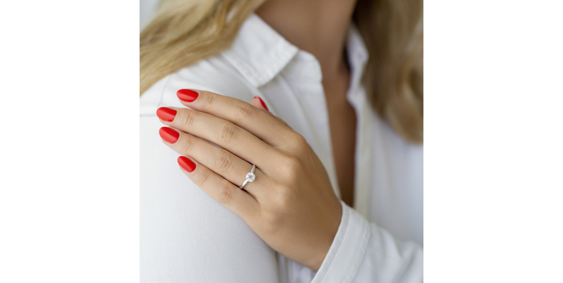 Prsten s diamantem One Love