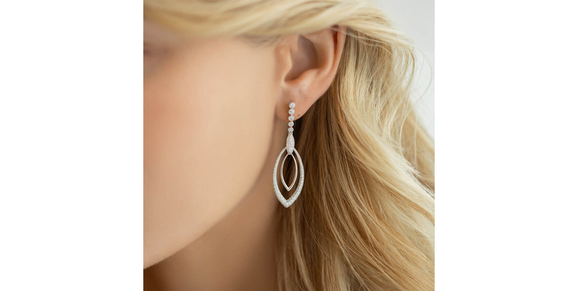 Náušnice s diamanty Fancy Adams