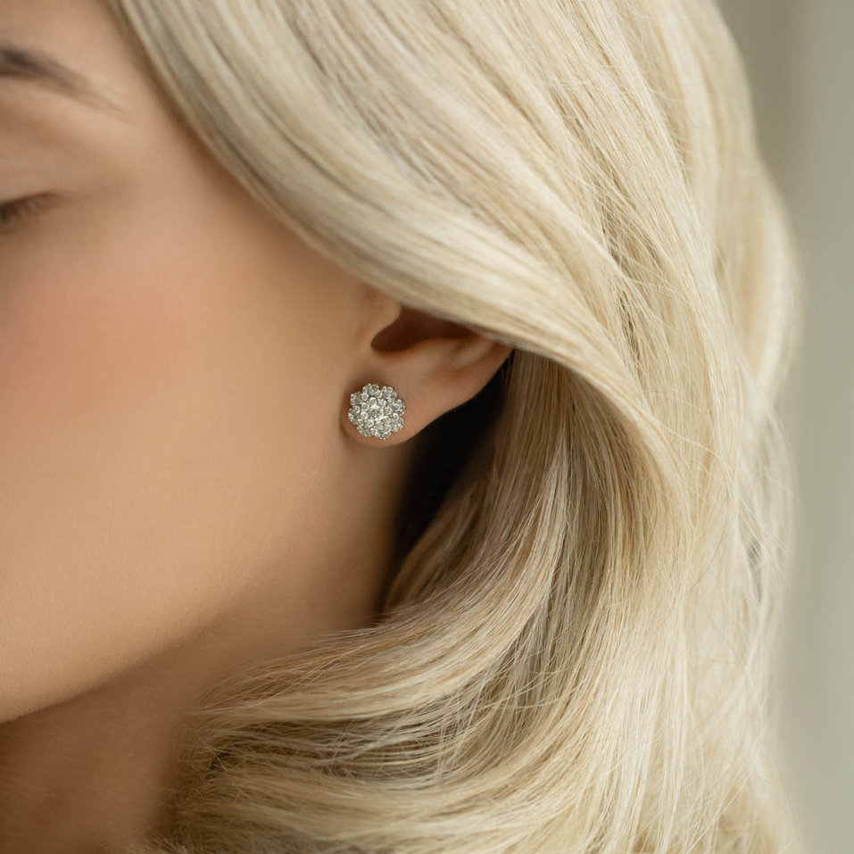 Náušnice s diamanty Elena