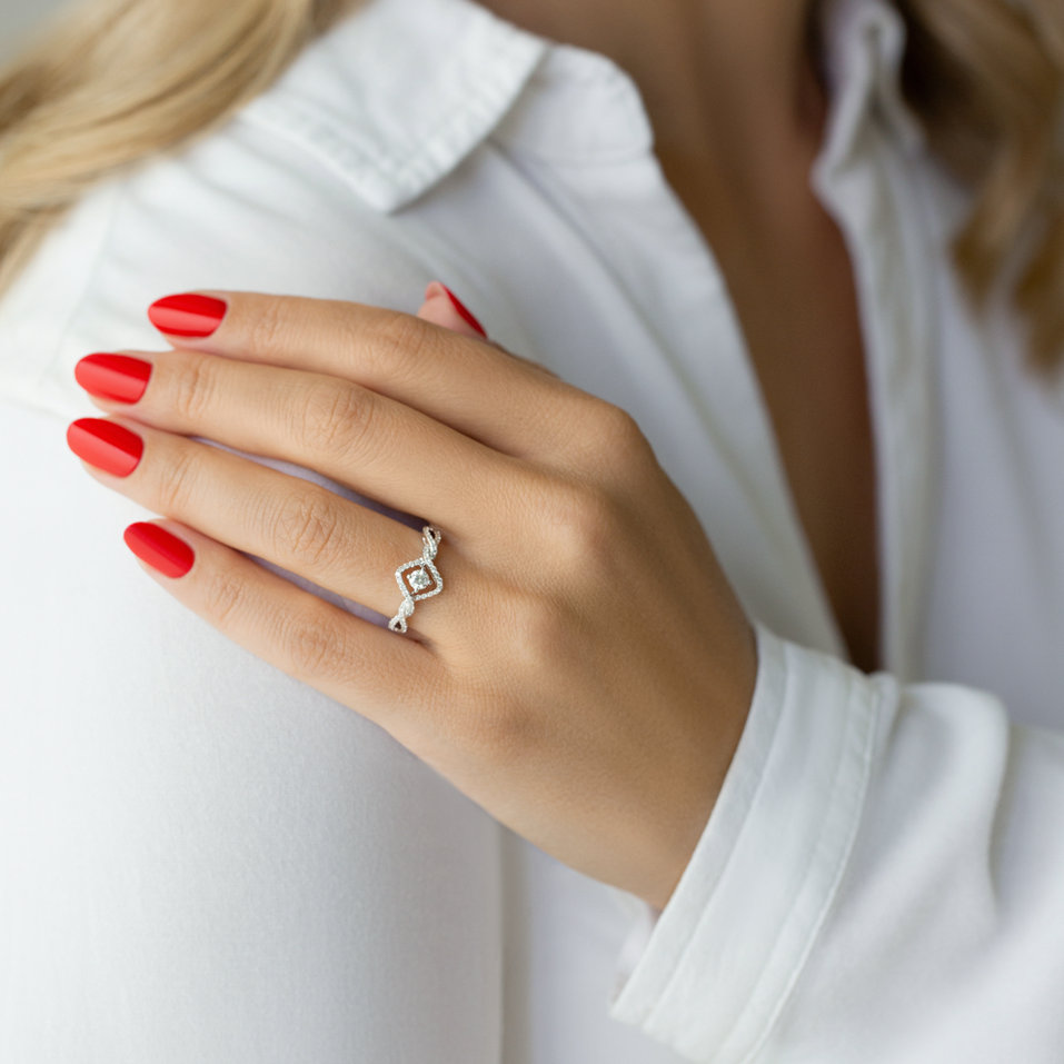 Prsten s diamanty Silence of Luxury