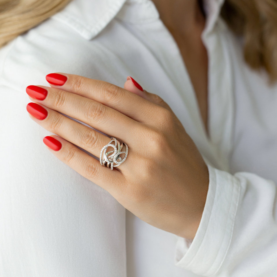 Prsten s diamanty Midnight Masquerade