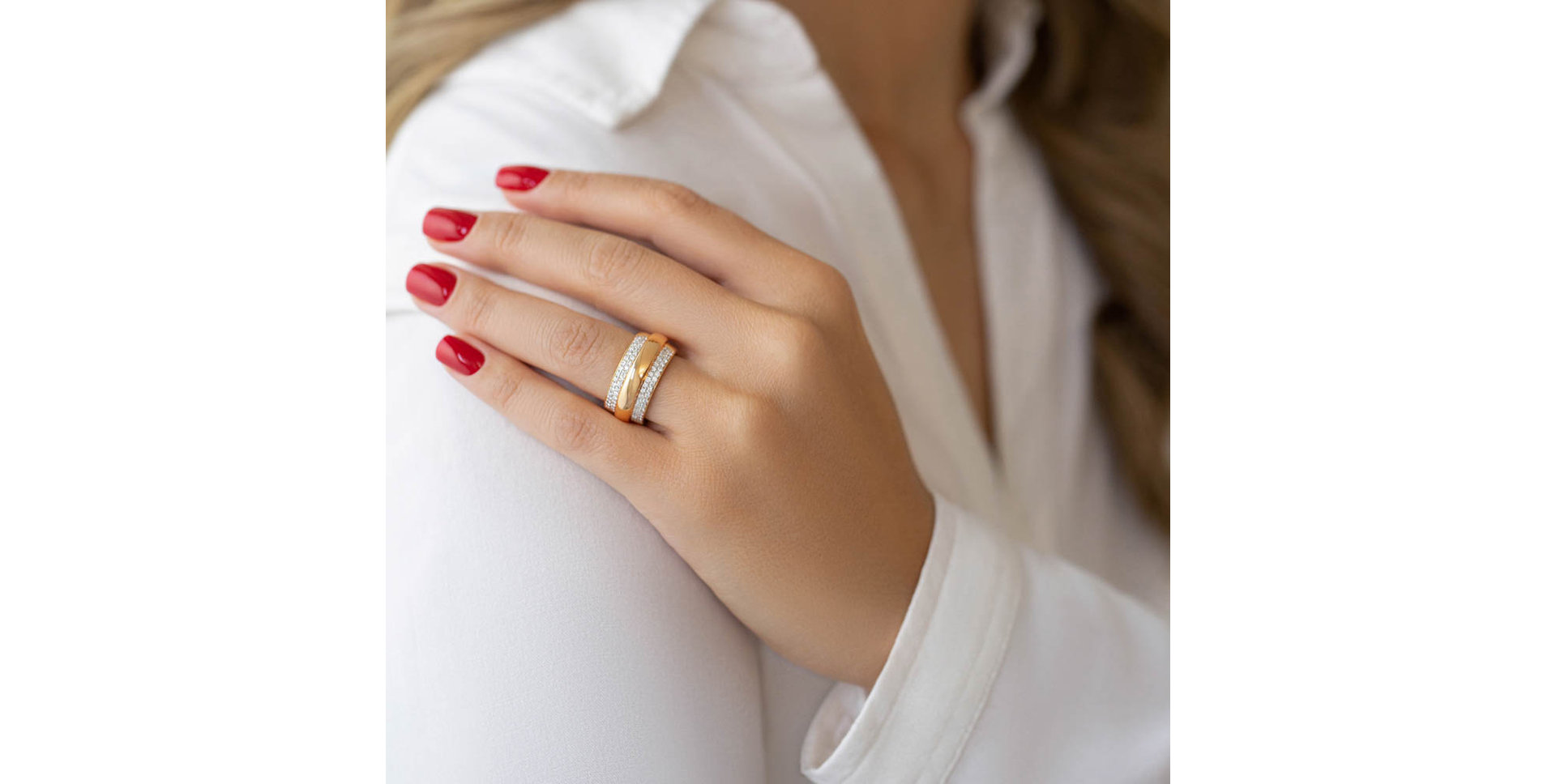 Prsten s diamanty Medelane