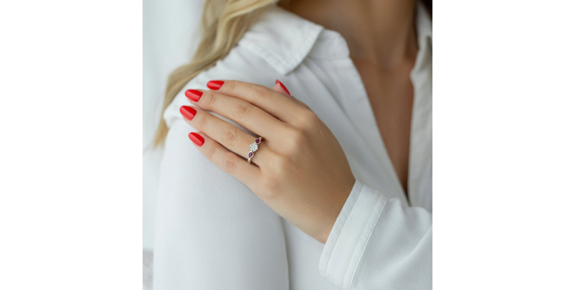 Prsten s diamanty a smaragdy Heaven Princess