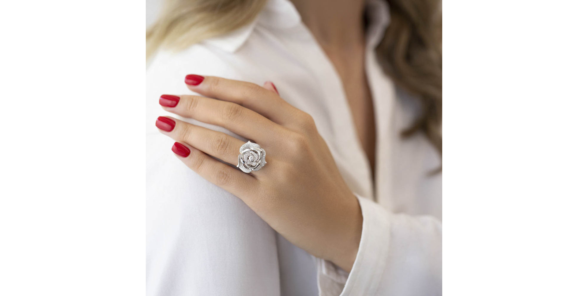 Prsten s diamanty Mystical Orchid