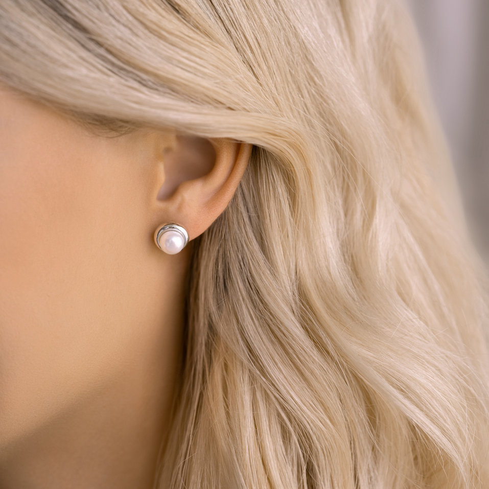 Náušnice s perlou Pearly Daylight