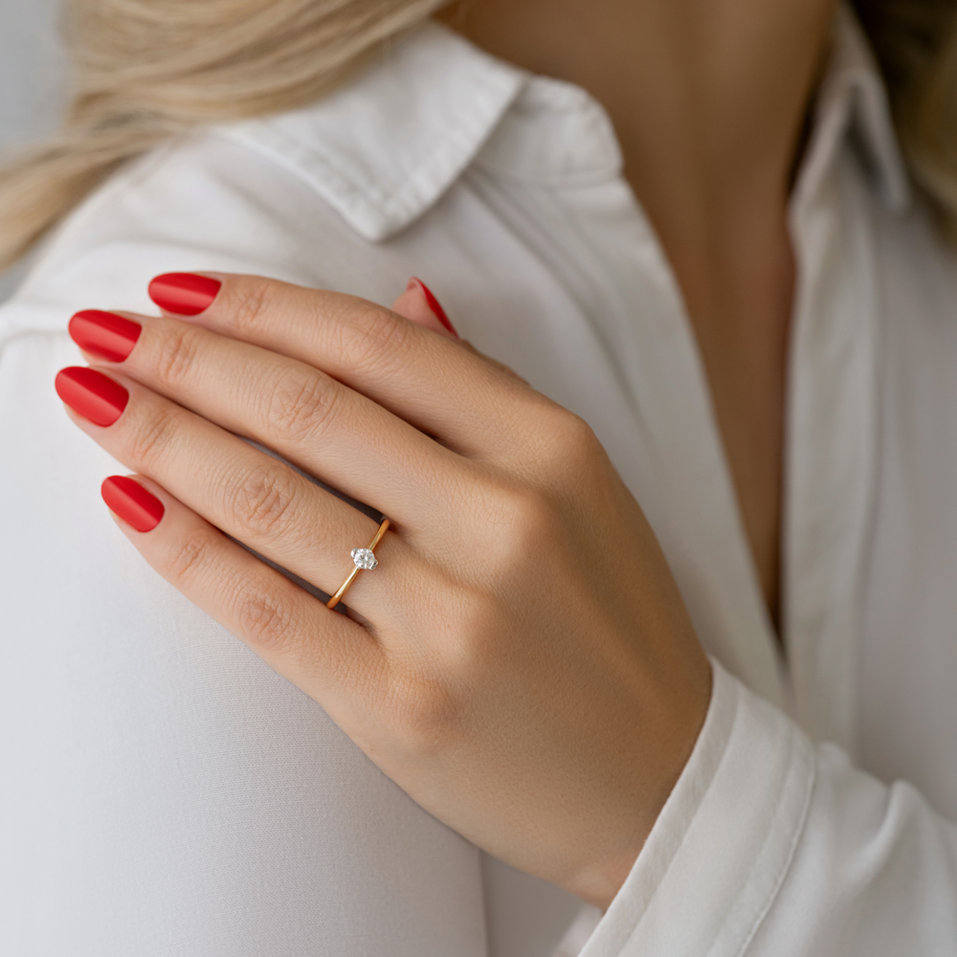 Prsten s diamantem Euphemia