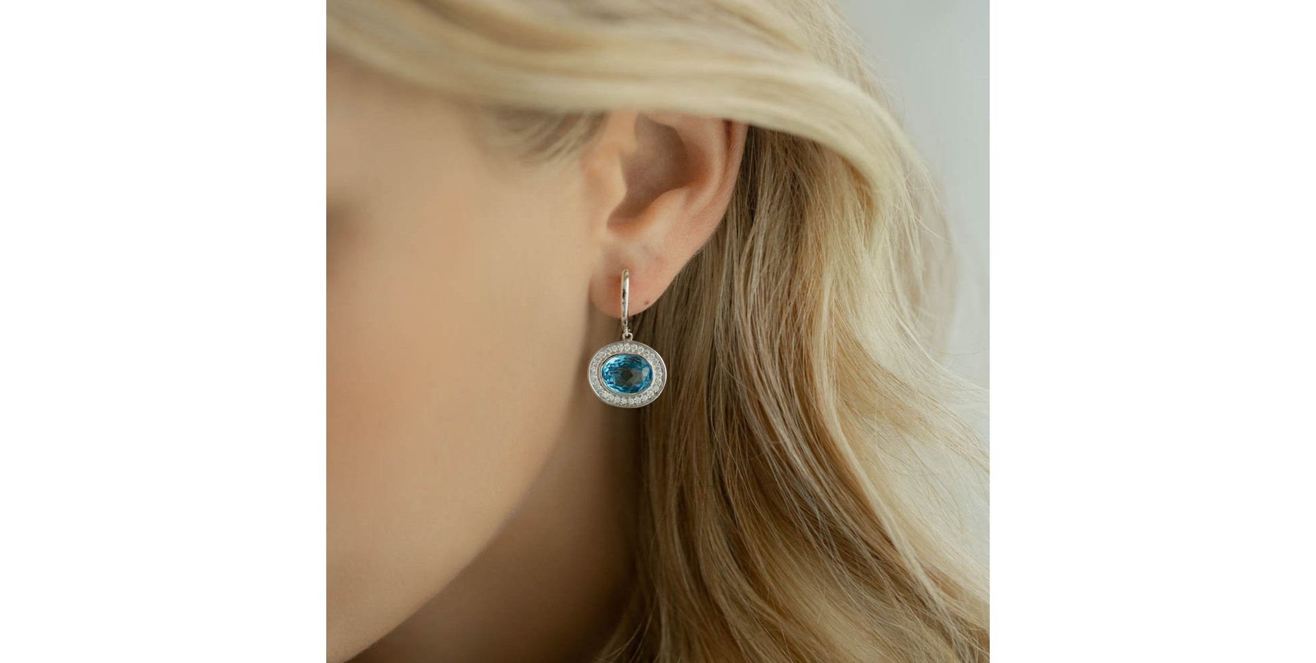 Náušnice s ametystem diamanty Ariella