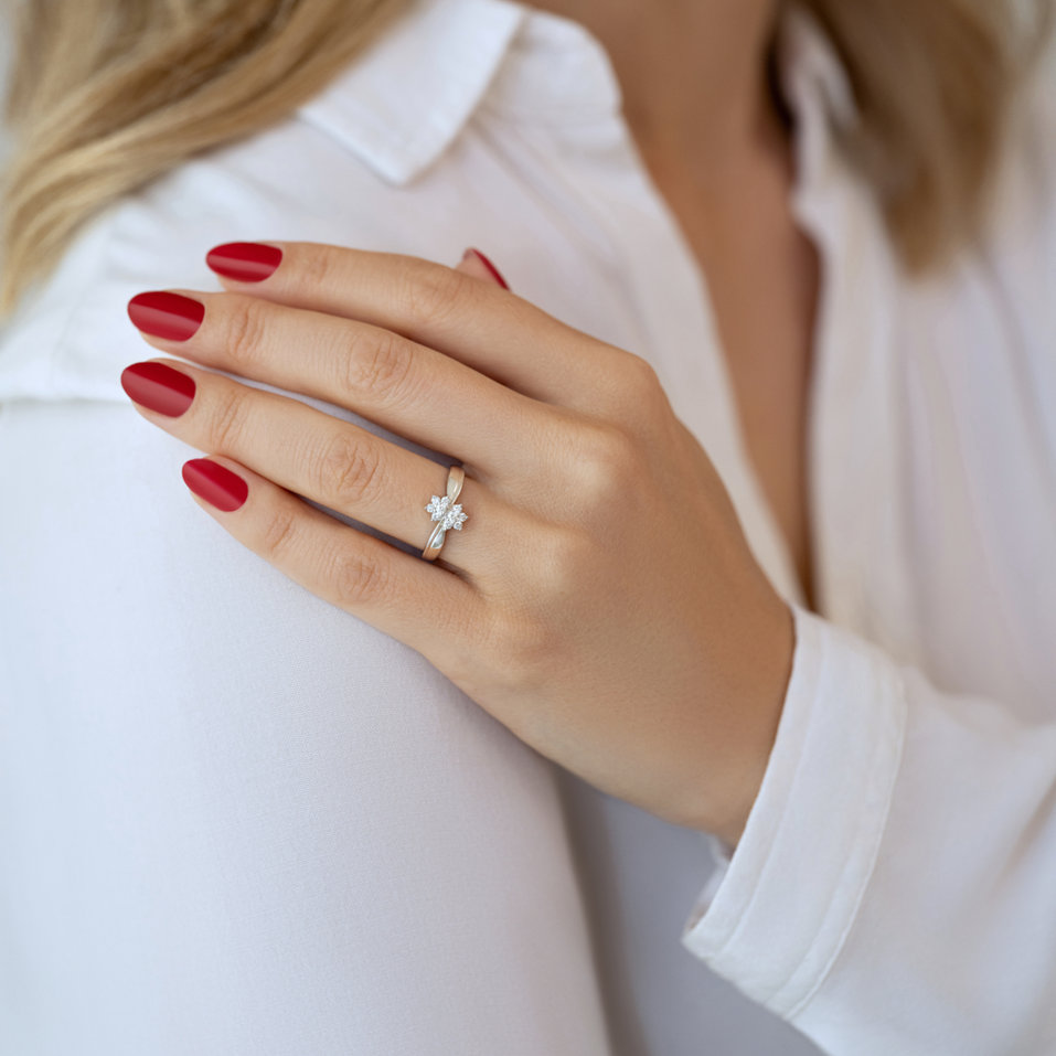 Prsten s diamanty Mélodie