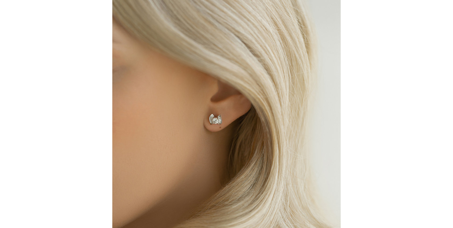 Náušnice s diamanty Hisham