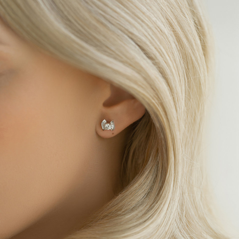 Náušnice s diamanty Hisham