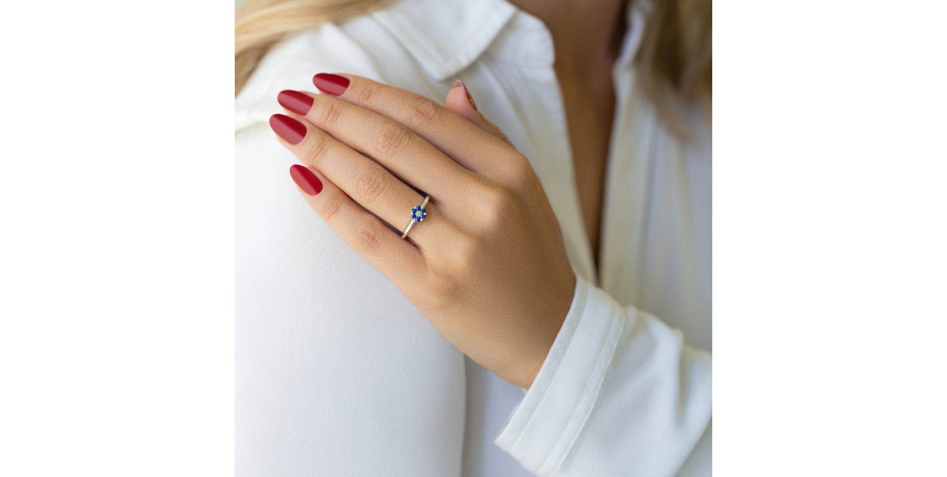 Prsten s diamanty a rubíny Hollings