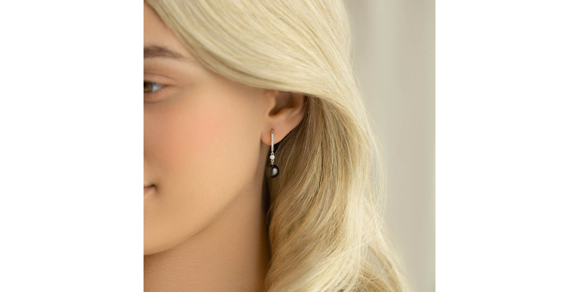 Náušnice s perlou a diamanty Marine Temptation