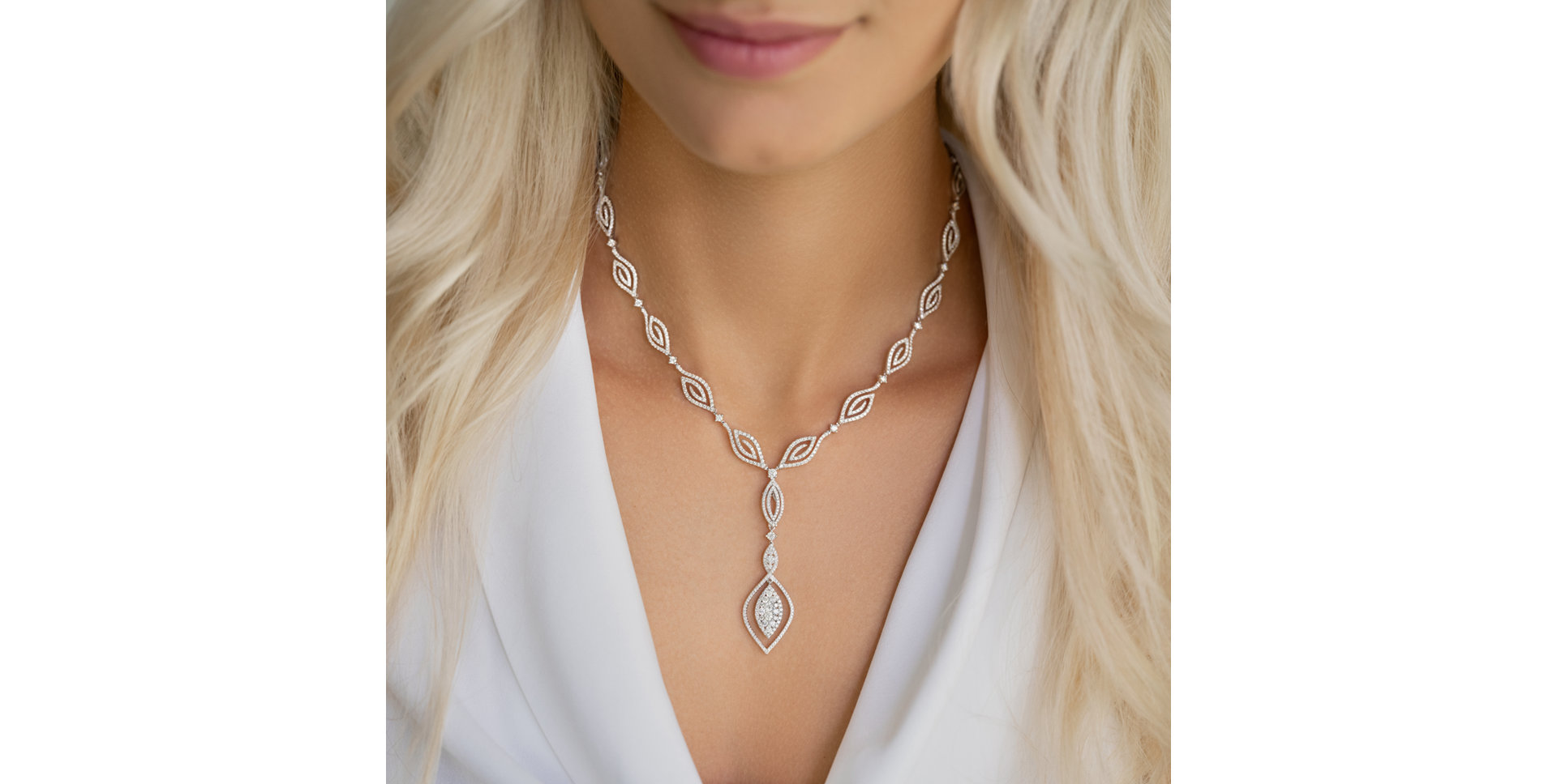 Náhrdelník s diamanty Adorable