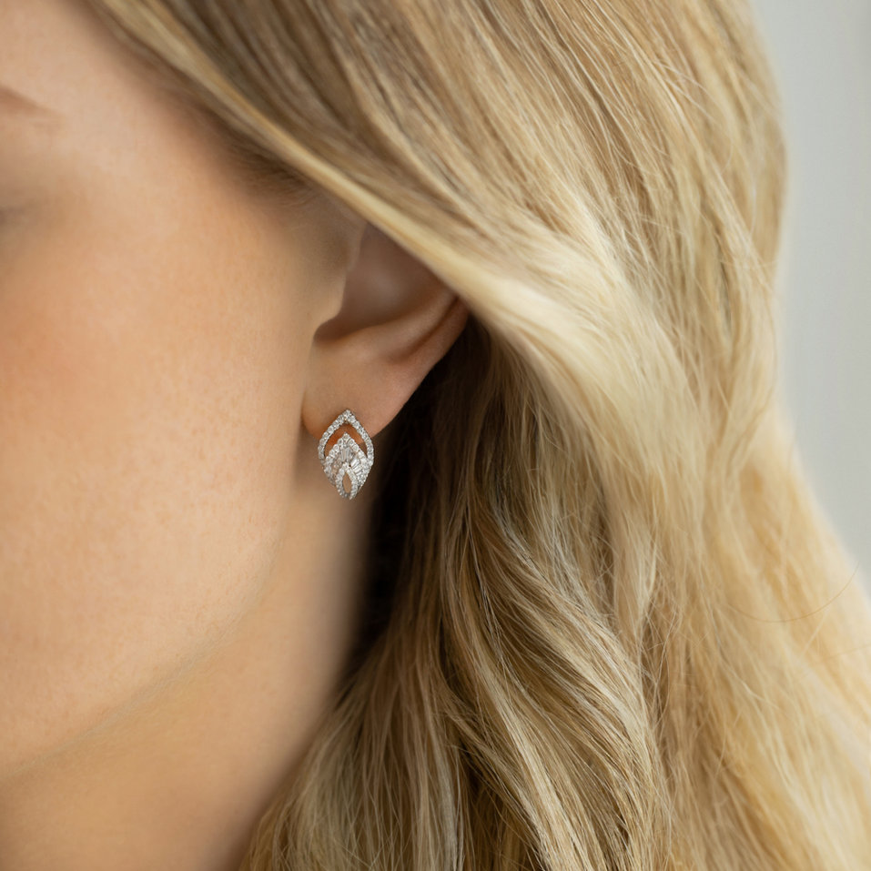 Náušnice s diamanty Aurelia