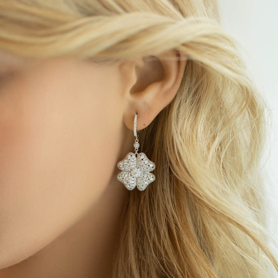 Náušnice s diamanty Micah