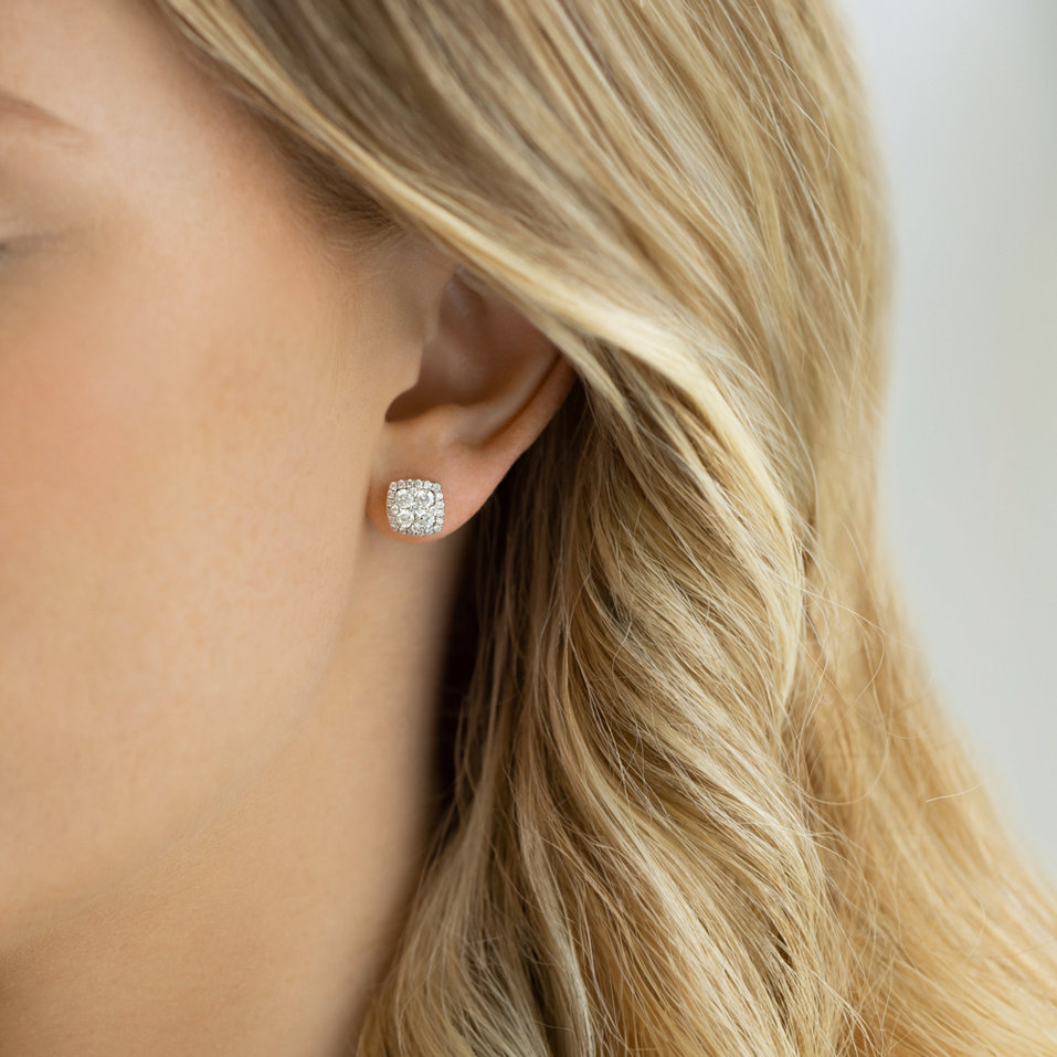 Náušnice s diamanty Lena