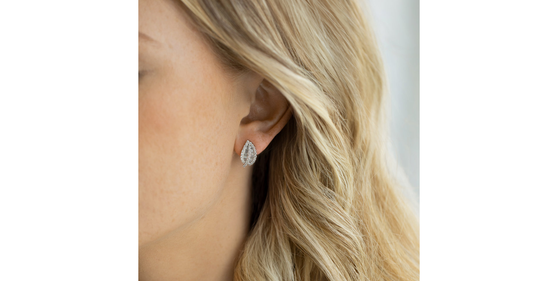 Náušnice s diamanty Snowdrop