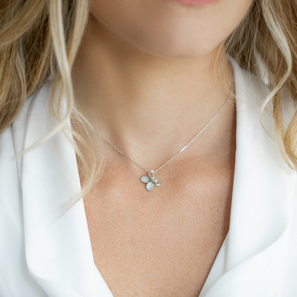 Přívěs s diamanty Butterfly Galaxy