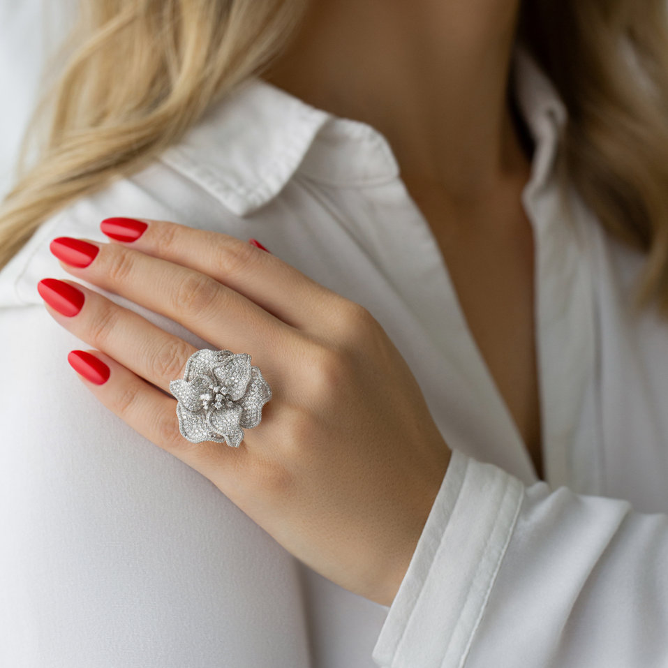 Prsten s diamanty Night Eminence