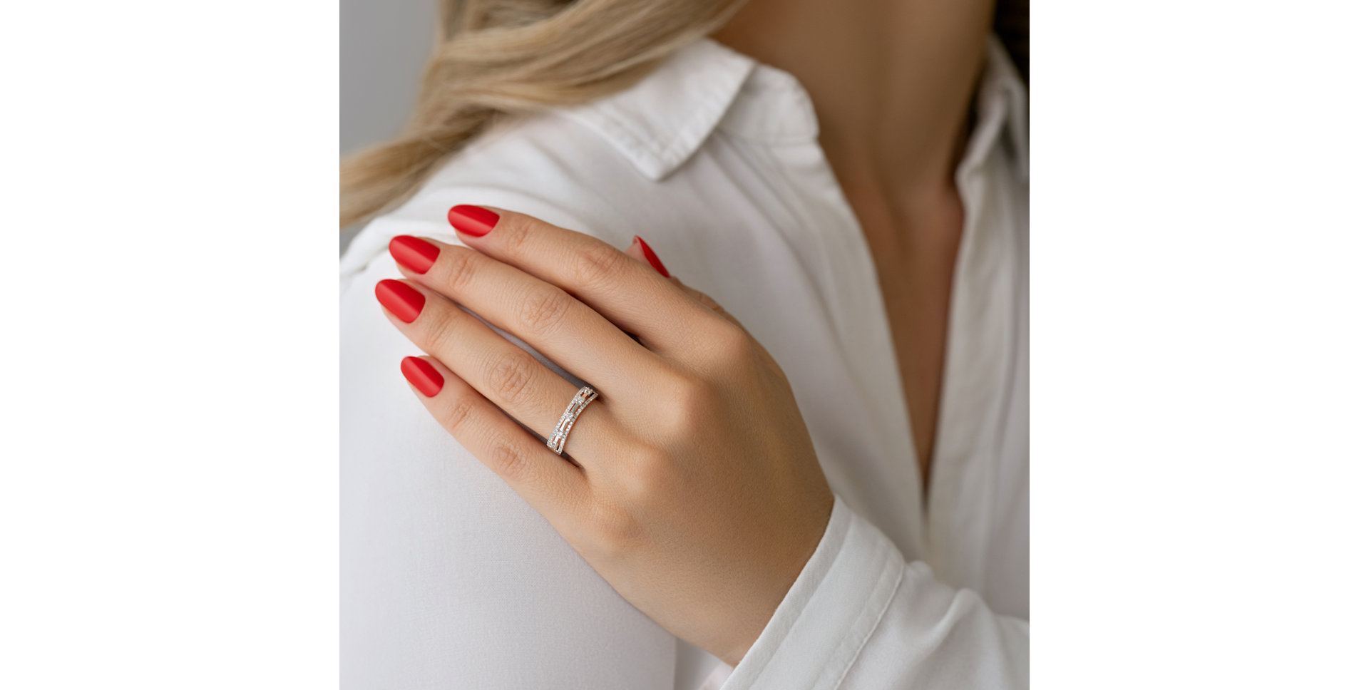 Prsten s diamanty Saffronus