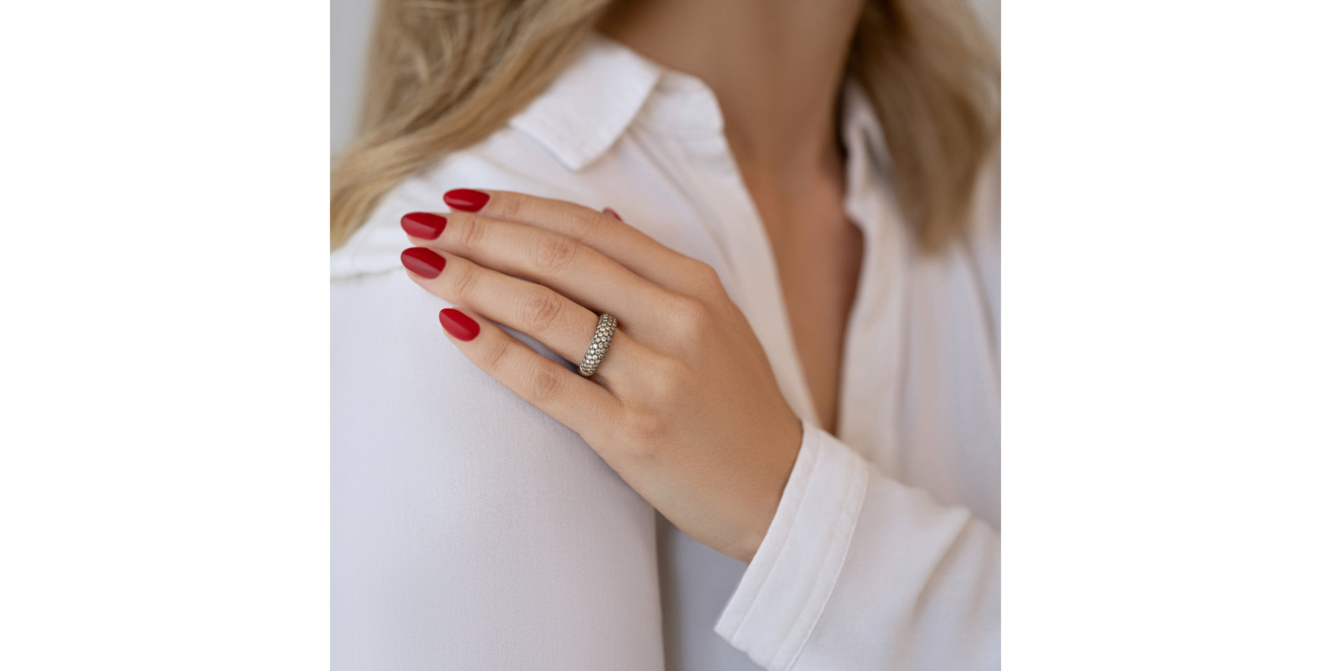 Prsten s hnědými diamanty Elise