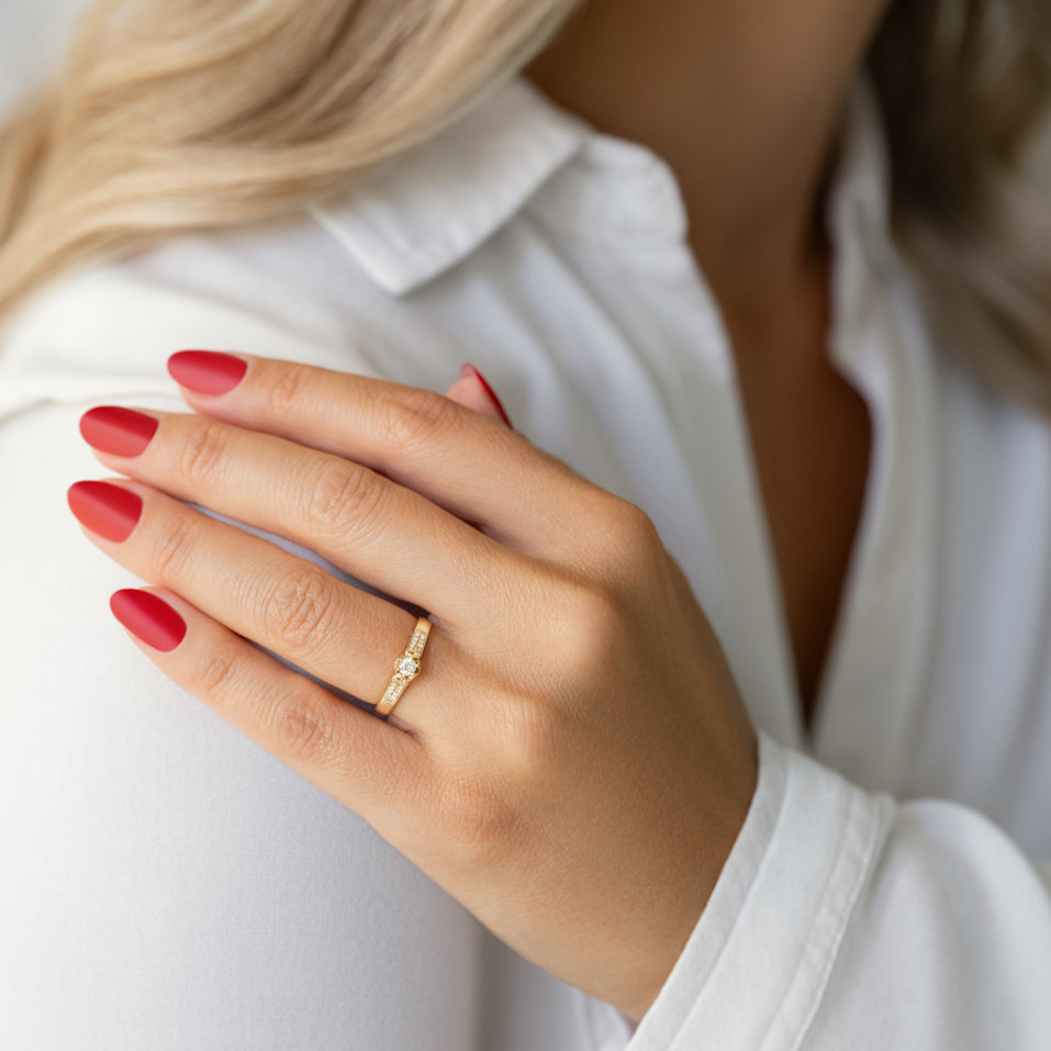 Prsten s diamanty Moon Mosaic