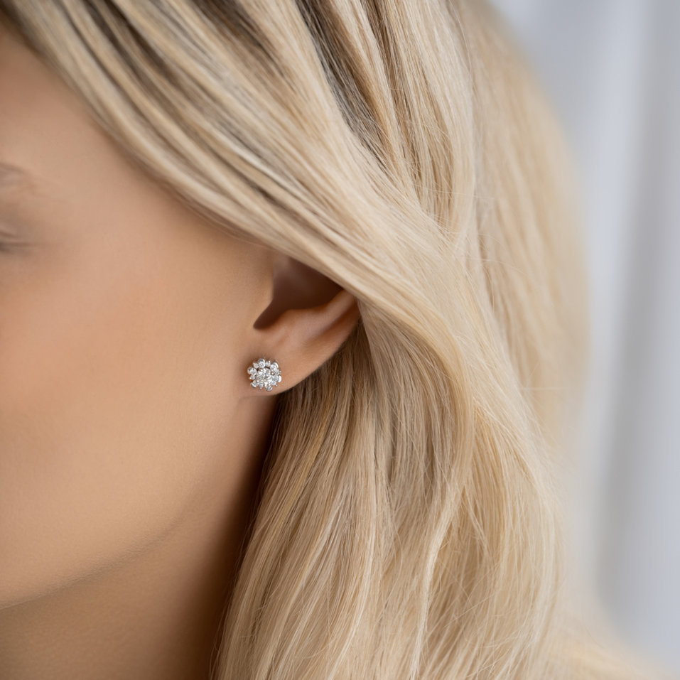 Náušnice s diamanty Crystal Breeze