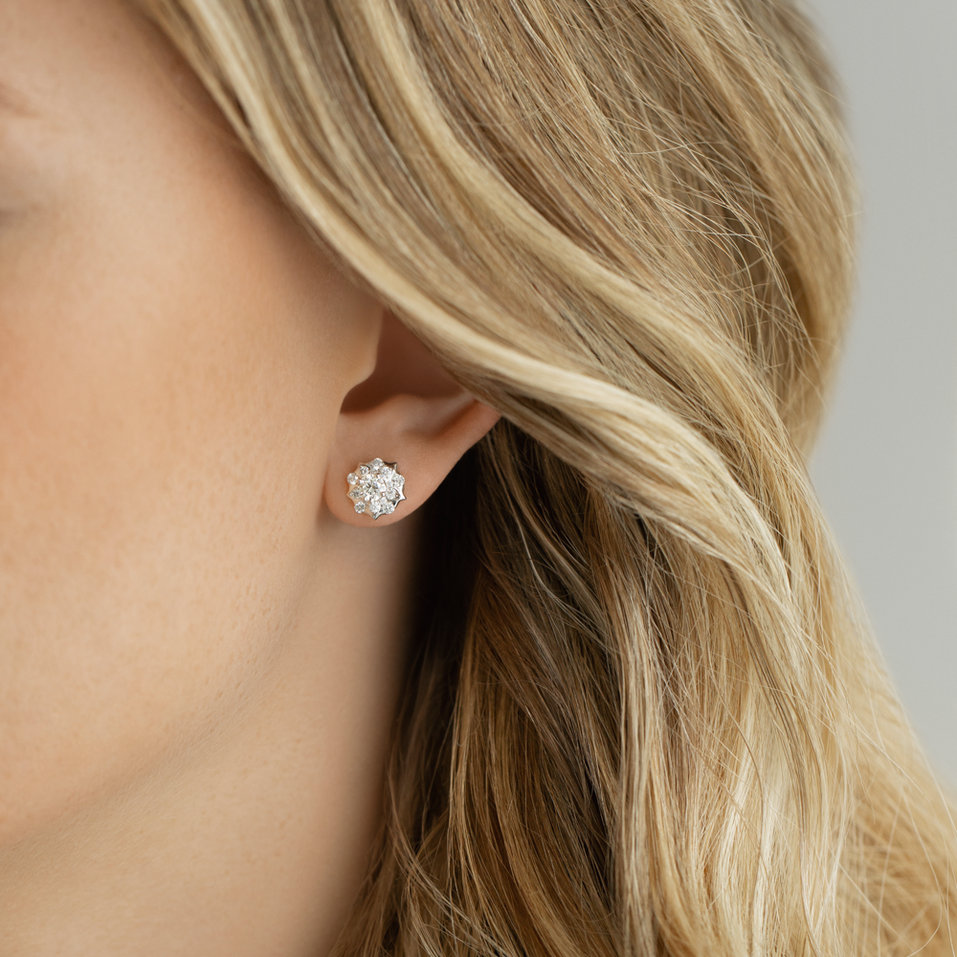 Náušnice s diamanty Carolyn