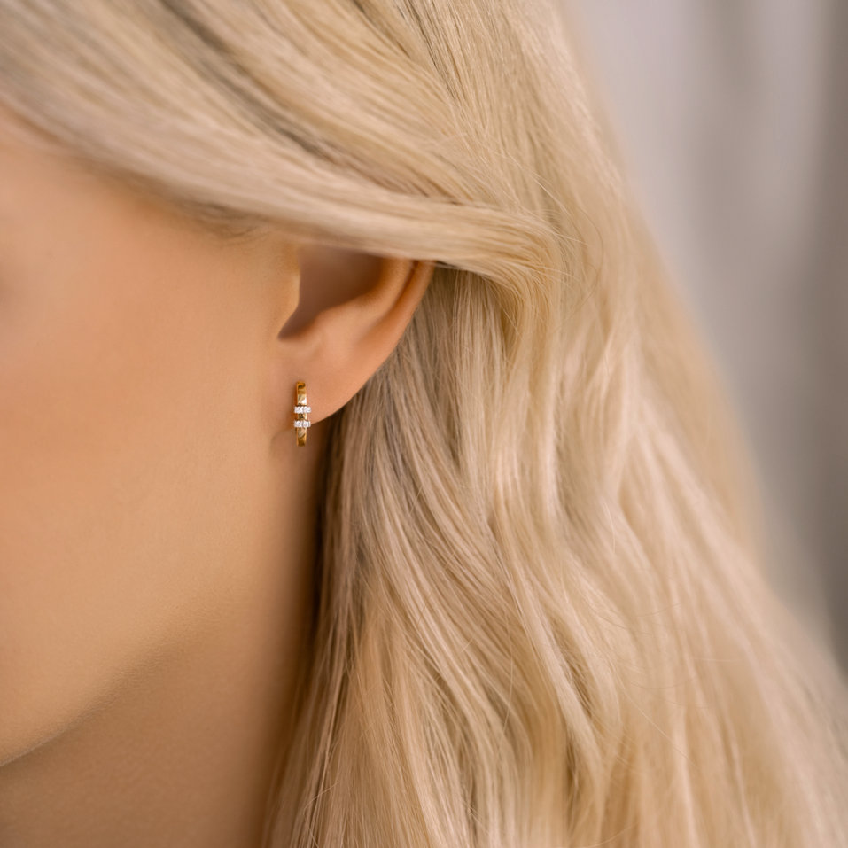 Náušnice s diamanty Beautiful Blaze