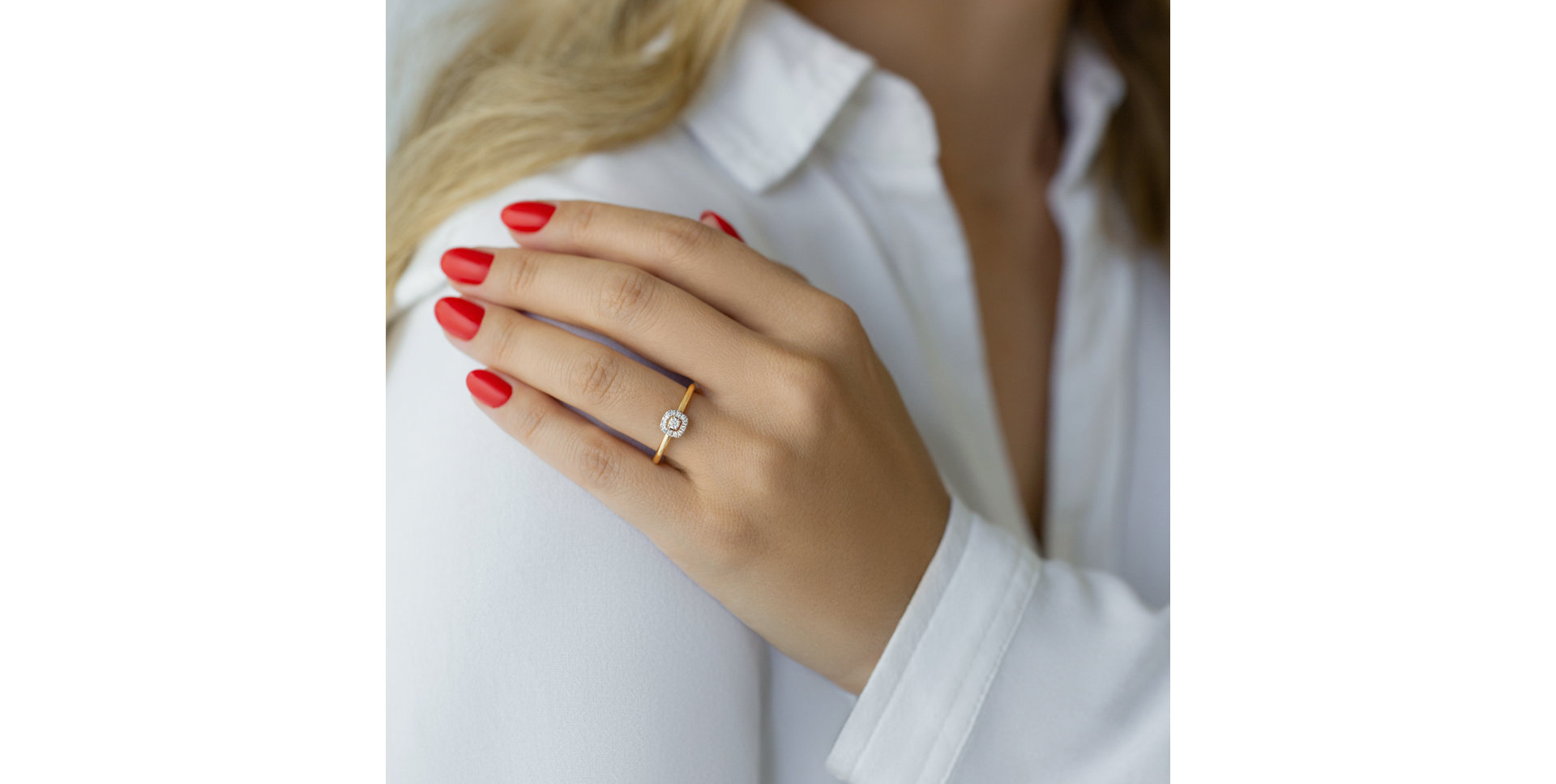 Prsten s diamanty Sidaine