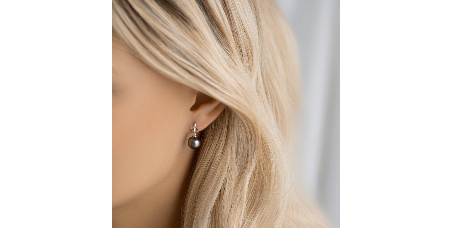 Náušnice s perlou a diamanty Ocean Rhythm