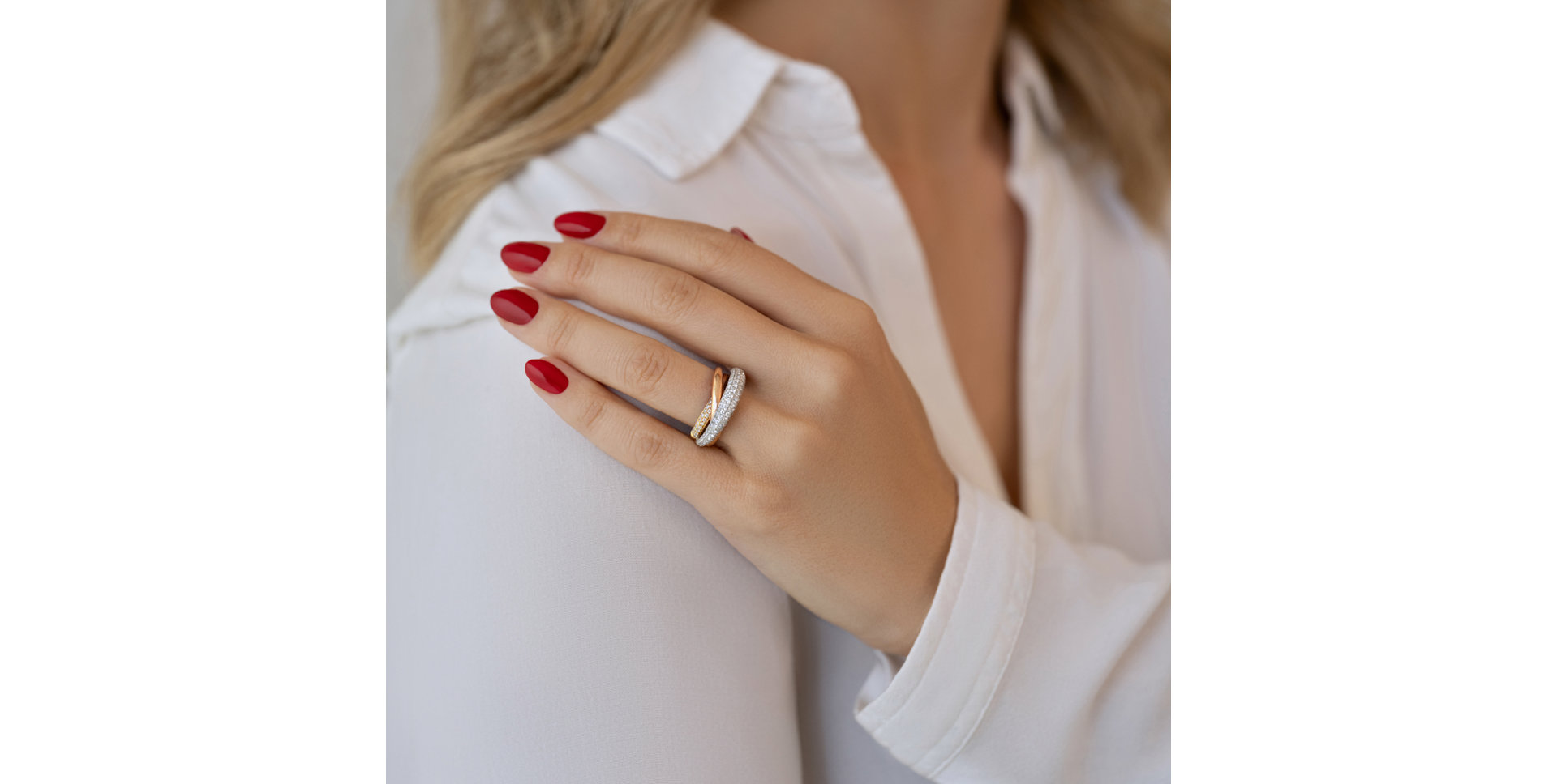 Prsten s diamanty Domitille