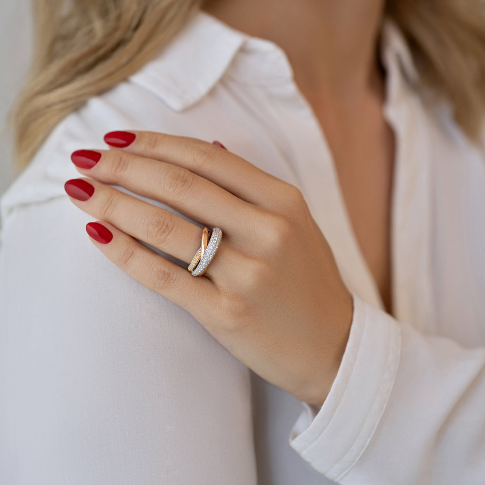 Prsten s diamanty Domitille