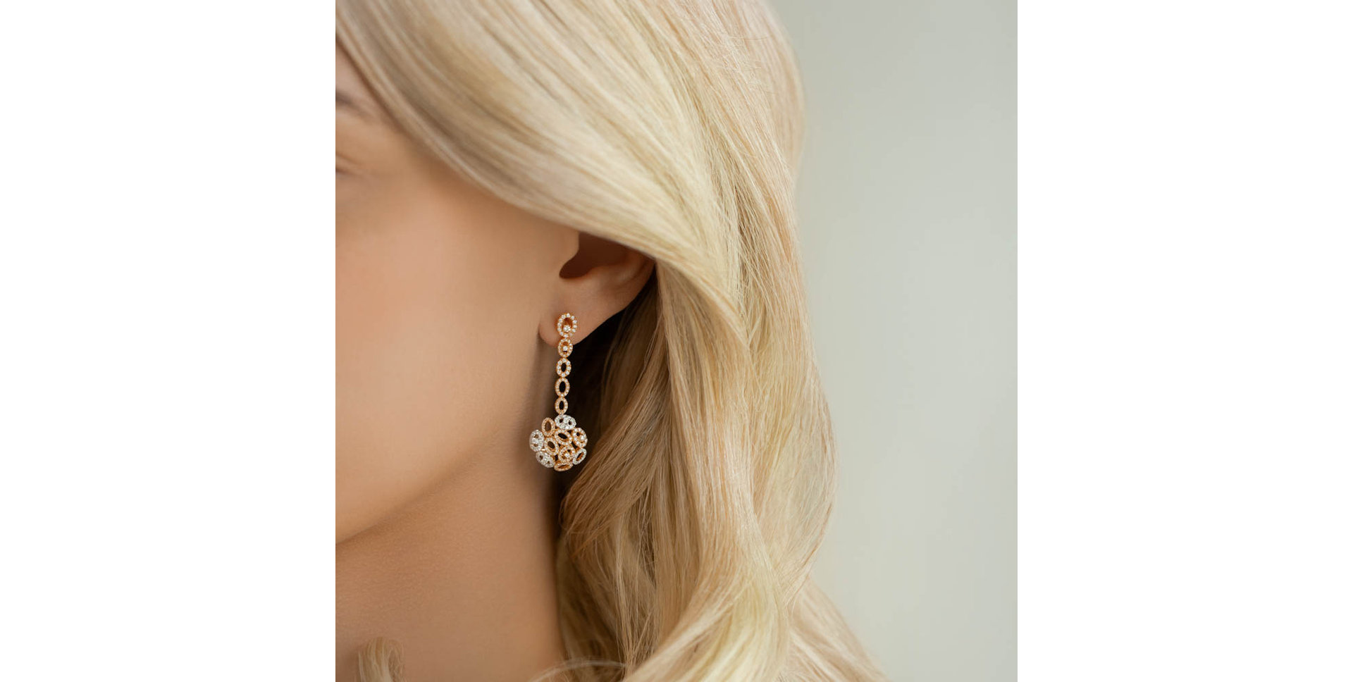 Náušnice s diamanty Avalanche