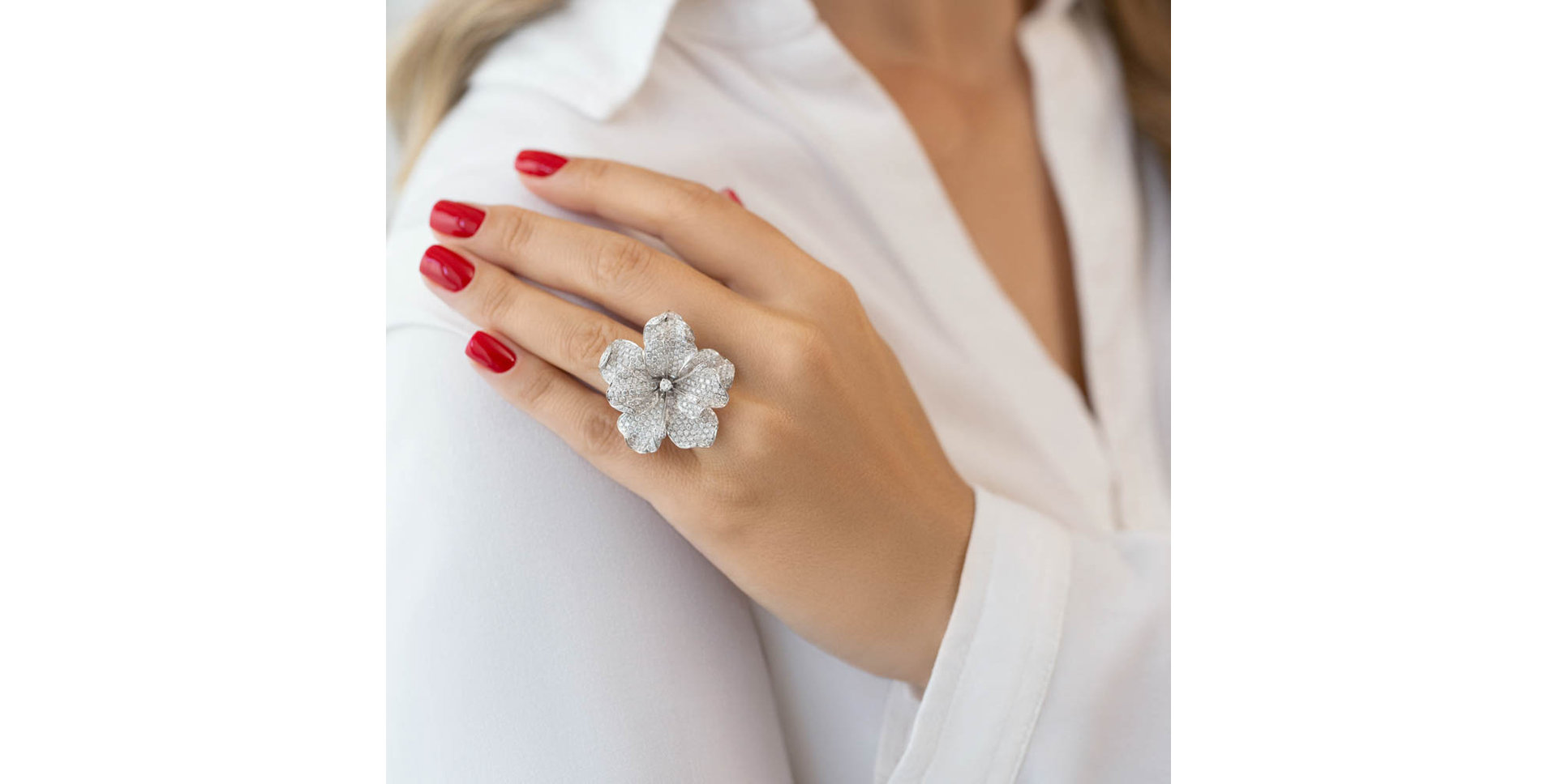 Prsten s diamanty Ice Magnolia