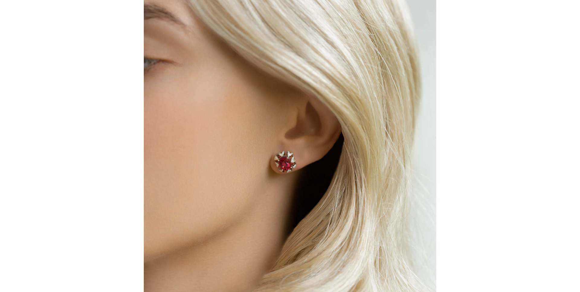 Náušnice s turmalínem a diamanty Floria