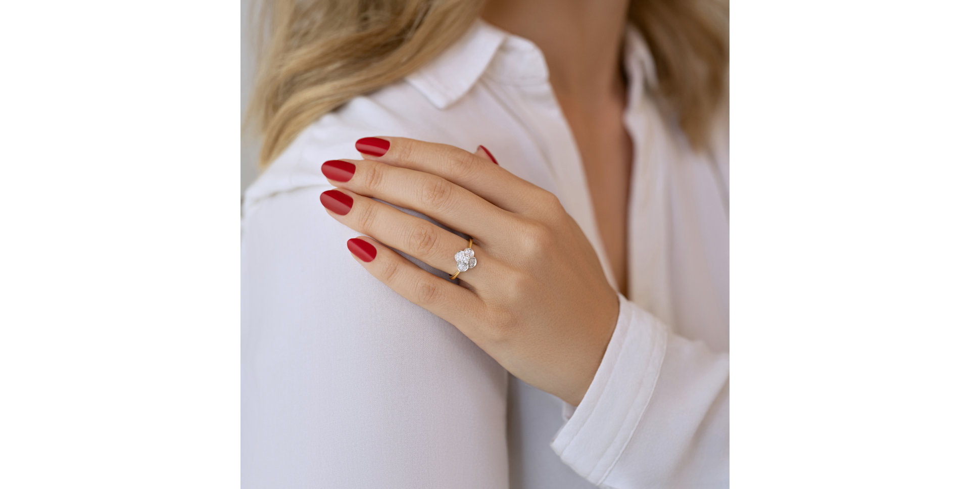 Prsten s diamanty Rudbeckia