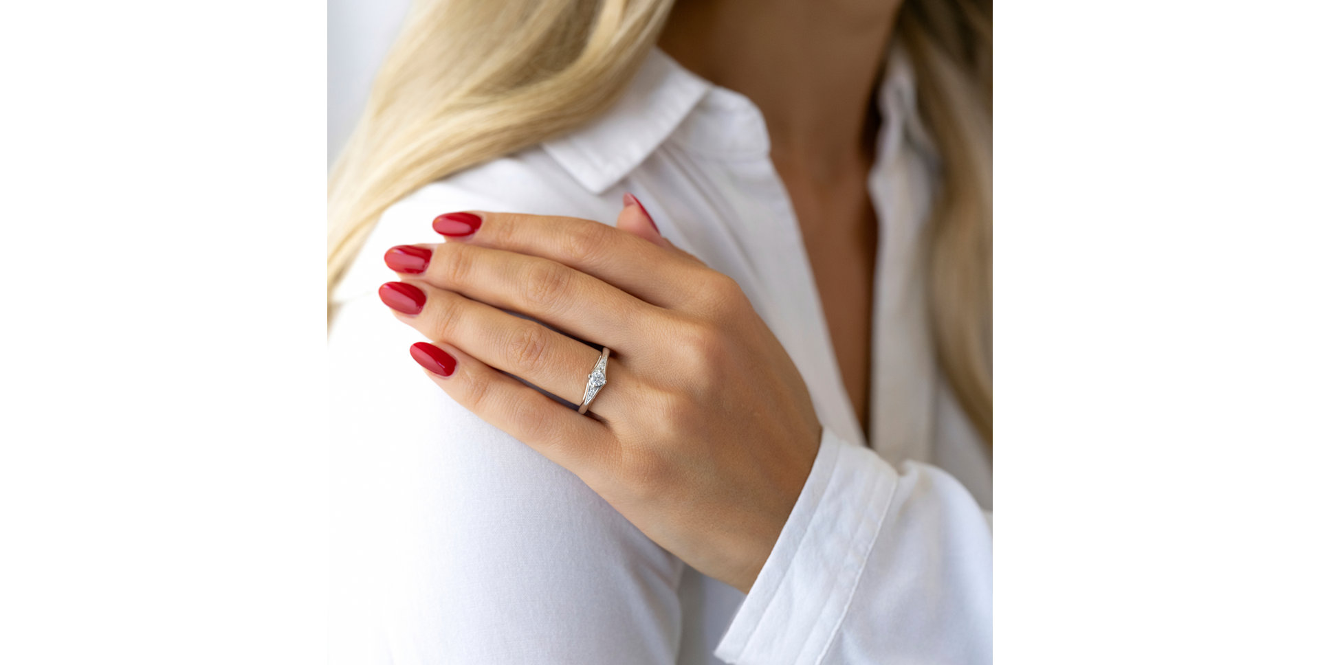 Prsten s diamanty Stéfhanie