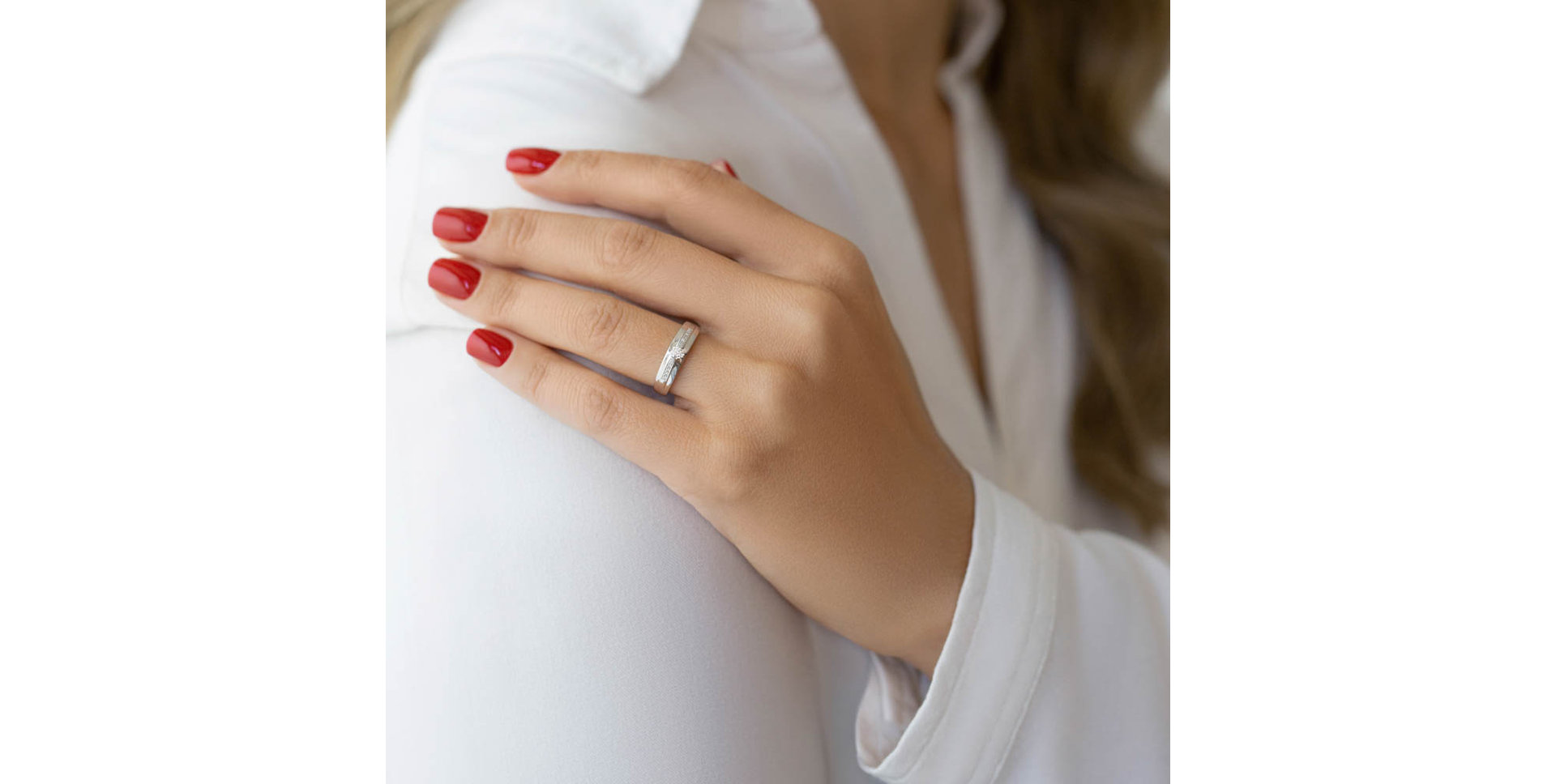 Prsten s diamanty Glass Ring