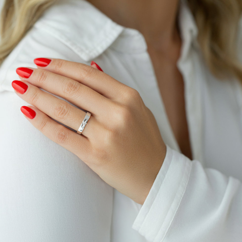 Prsten s diamantem Polly