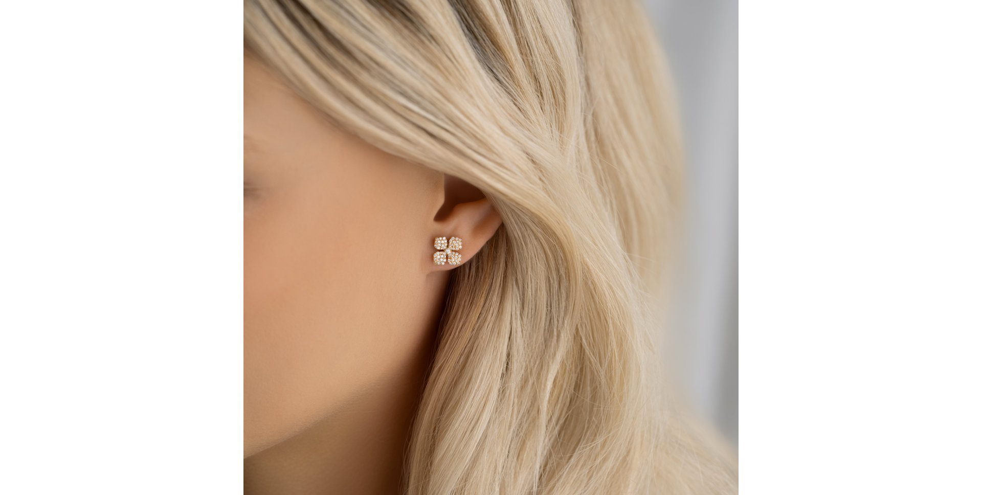 Náušnice s diamanty Cinderella Garden