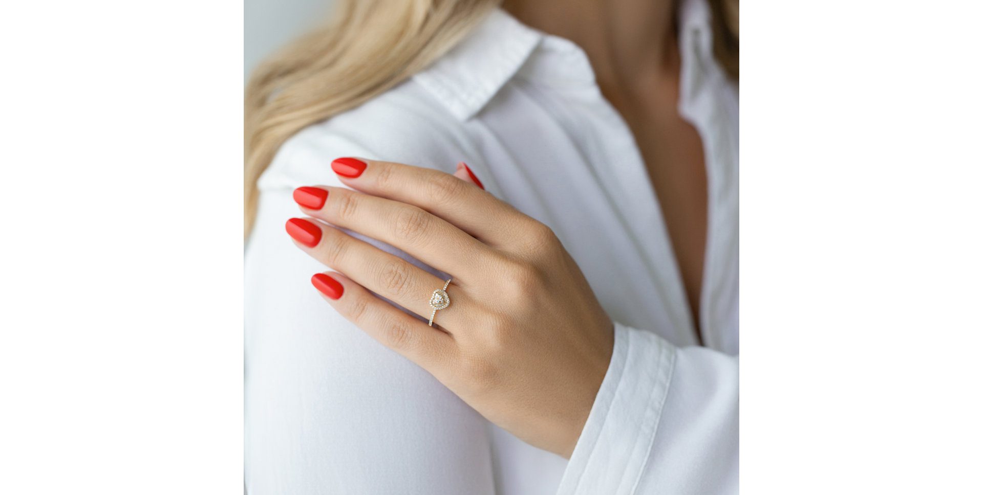 Prsten s diamanty Heart Mosaic