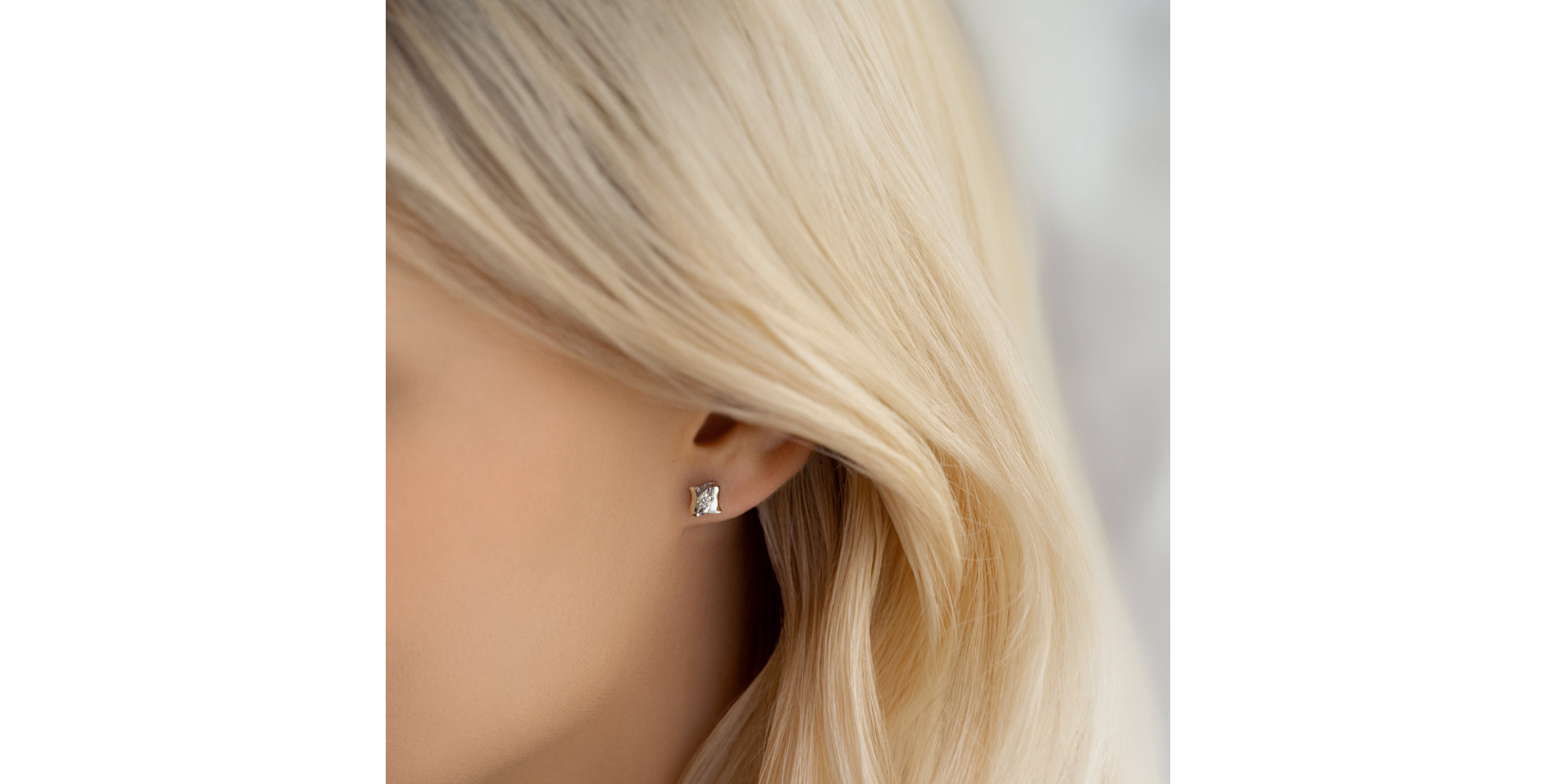 Náušnice s diamantem Magnificence