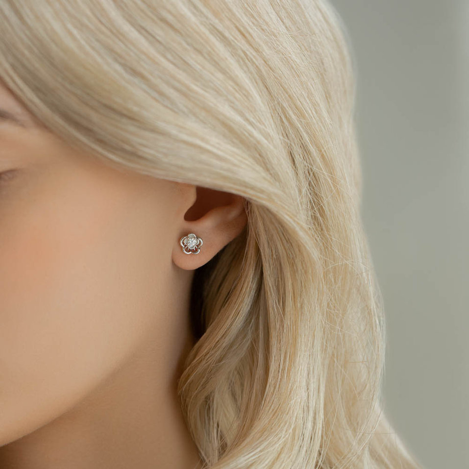 Náušnice s diamanty Lexine