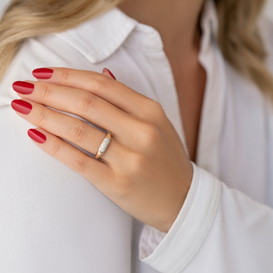 Prsten s diamanty Grape Matte